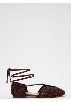 Ballet Flat TWINSET Woman color Coffee