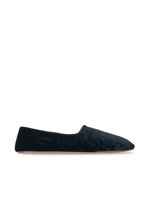 The Row Ponti Slipper in Midnight - Navy. Size 36.5 (also in 37, 37.5, 38, 38.5, 39, 39.5, 40, 41).