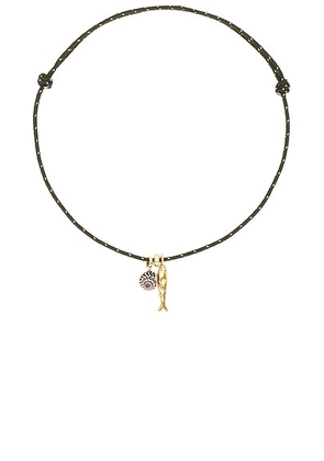 Eliou Corvo Necklace in Green - Green. Size all.