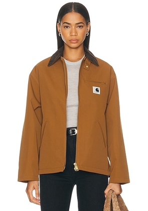 Carhartt WIP Clark Jacket in Hamilton Brown & Tobacco - Brown. Size XS (also in L, M, S).