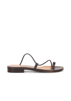 Emme Parsons Susan Slide in Espresso Nappa - Brown. Size 35 (also in 36, 39, 40, 41).