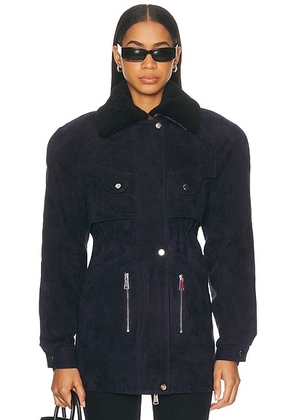 Karen Arcanjo Tyla Jacket in Navy - Navy. Size 34/36 (also in 38/40).