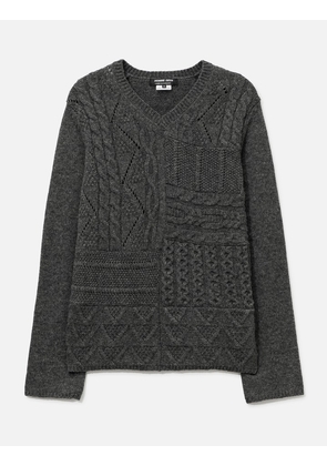 Cable V Neck Knit