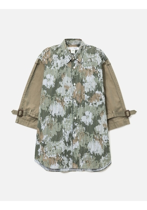 Stripe Floral Print Shirt