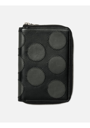 Polka Zip Around Leather Wallet