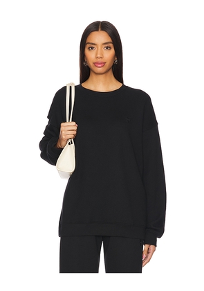 Eterne Oversized Crewneck Sweatshirt in Black. Size S. Also in XS, M, L.