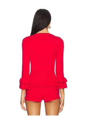 GUIZIO Mathilde Top in Red. Size S. Also in XXS, XS, M, L, XL, XXL.