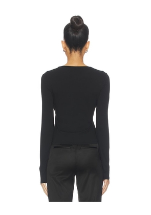 Elodie the Label Elio Top in Black. Size L. Also in M, S.