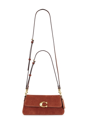 Coach Suede Jet Shoulder Bag in Tan.