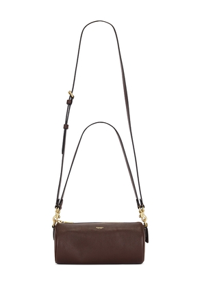 Coach Natural Grain Leather Barrel Bag in Brown.