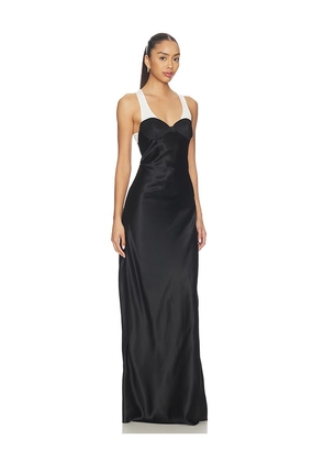 Bevza Seashell Bra Dress in Black. Size S. Also in L, M, XS.