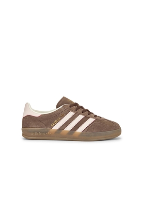 adidas Originals Gazelle Indoor Sneaker in Brown. Size 5. Also in 5.5, 6, 6.5, 7, 7.5, 8, 8.5, 9, 9.5, 10.