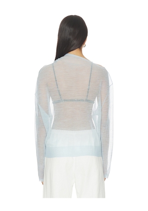 Belle Anna Reve Long Sleeve Sweater in Blue. Size XS. Also in XL.