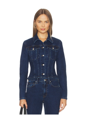 COTTON CITIZEN The Slim Trucker Jacket in Blue. Size XS. Also in S, M, L.