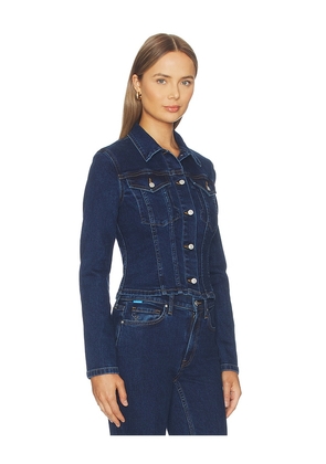 COTTON CITIZEN The Slim Trucker Jacket in Blue. Size XS. Also in S, M, L.