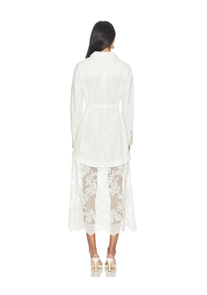 CAMI NYC Niveen Midi Dress in White. Size XS. Also in S, XL.
