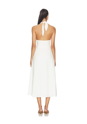 FAITHFULL Bianca Midi Dress in White. Size S. Also in L.