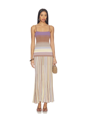 FAITHFULL THE BRAND Esenia Knit Dress in Brown. Size S. Also in M, L, XL.