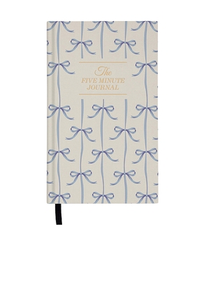 Intelligent Change Five Minute Journal Blue Bow in Blue.