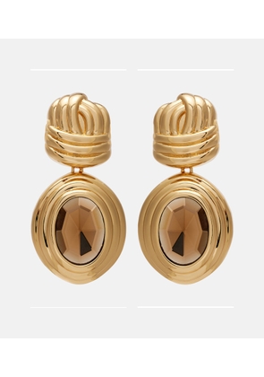 Self-Portrait Crystal-embellished drop earrings