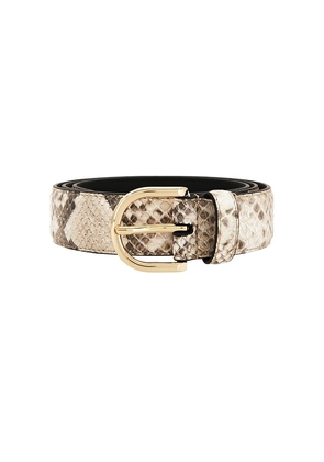 Favorite Daughter The Snake Print Juni Belt in Neutral. Size XS. Also in S, M, L.