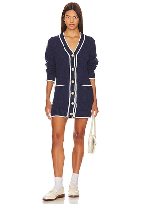 Lovers and Friends Julienne Cable Knit Dress in Navy. Size XS. Also in S.