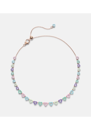 Kamyen Candy Crush 18kt rose gold choker with diamonds