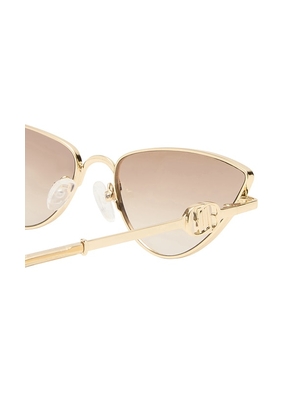 Le Specs Soiree Sunglasses in Metallic Gold.