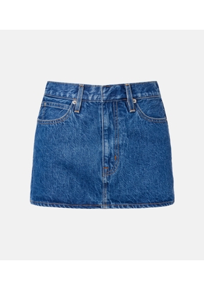 Slvrlake Micro denim miniskirt