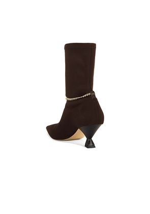 Maria Luca Nausica Stretch Boot in Chocolate. Size 38. Also in 39.