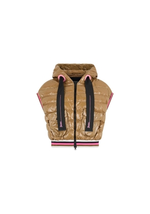 Herno Brown Polyamide Sleveless Jacket - 42