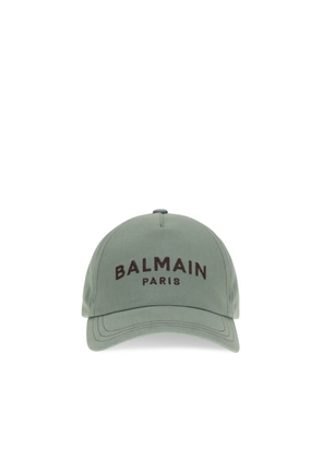 Balmain Gray Cotton Cap (Baseball Hat) - UNI