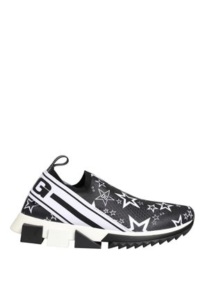 Dolce & Gabbana Black Stars Logo SORRENTO Sneakers Shoes - EU36/US5.5
