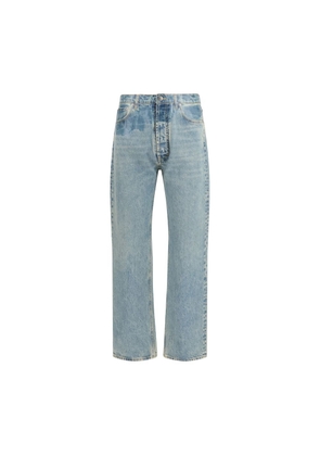 Maison Margiela Blue Cotton Straight-Leg Jeans - W30