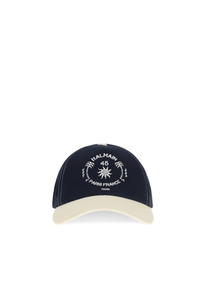 Balmain Blue Cotton Cap (Baseball Hat) - UNI