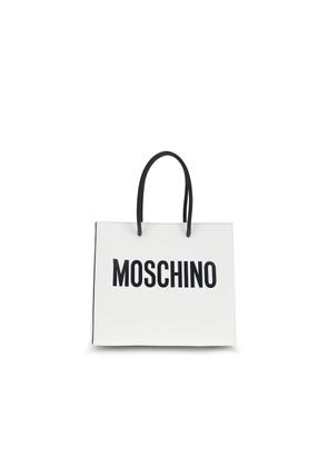 Moschino White Calf Leather Bos Taurus Handbag