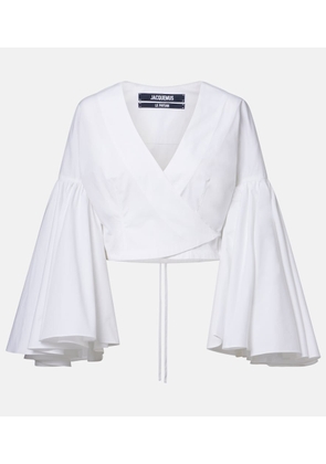 Jacquemus Paysan cotton poplin wrap top