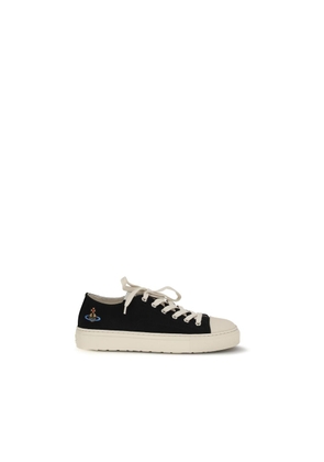 Vivienne Westwood Black Fabric Low Top Sneakers - EU36/US6
