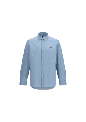 Maison Kitsuné Blue Cotton Shirt - L