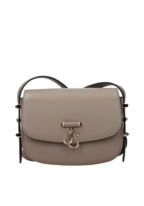 Jimmy Choo Gray Leather Crossbody Bag