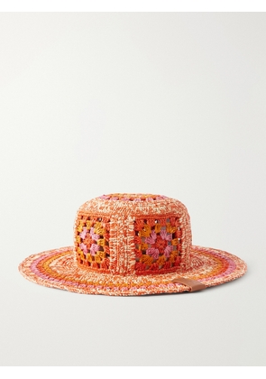 LOEWE - + Paula's Ibiza Crocheted Raffia Bucket Hat - Orange - S,S/M,M,M/L,L