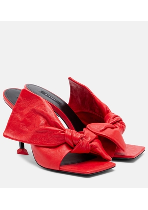 Givenchy Boudoir Bow leather mules