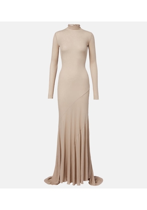 Mugler Cotton jersey gown