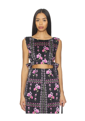 MISA Los Angeles Olena Top in Black. Size M. Also in XS, S, L, XL.