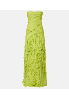 Blumarine Ruffled georgette maxi dress
