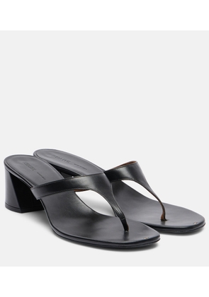 Khaite Archer leather thong sandals