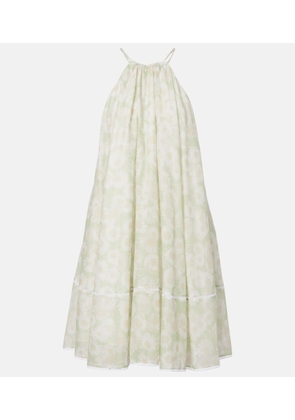 Stella McCartney Floral halterneck cotton poplin minidress