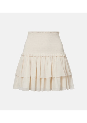 Poupette St Barth Farrah tiered miniskirt