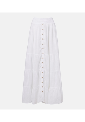 Melissa Odabash Dee tiered cotton maxi skirt