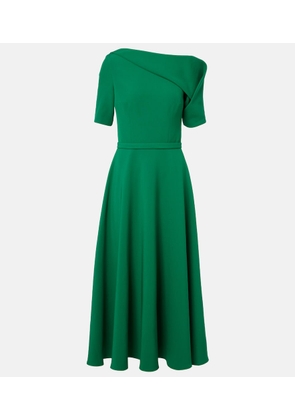 Safiyaa Stephanie draped crepe cocktail dress